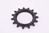 NOS Maillard / Atom Black steel Freewheel Adapter Cog, double threaded on inside, with 15 teeth