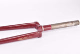 28" Dark Red Steel Fork with Eyelets for Fender