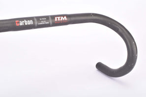 NOS ITM Hi-Tech Alu Carbon Fibre double grooved ergonomical Handlebar in size 40(c-c) and 26.0mm clamp size from the 1990s - 2000s