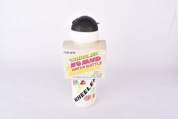 NOS Wheeler No Mud white water bottle for MTB in 840cc