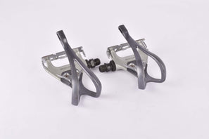Shimano 105 #PD-1055 aero Pedal Set with toe clips from the 1980s