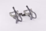 Shimano 105 #PD-1055 aero Pedal Set with toe clips from the 1980s