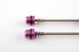 purple anodized Odyssey Svelte Titanium MTB skewer set from the 1990s