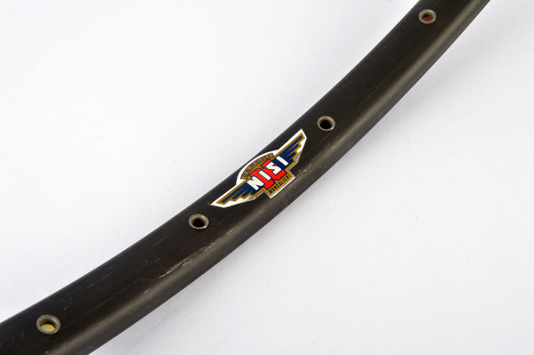 NEW Nisi dark anodized tubular single Rim 700c/622mm with 32 holes from the 1980s NOS