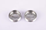 Silver Gipiemme plastic crank set dust caps