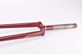 28" Dark Red Steel Fork with Eyelets for Fender