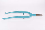 NOS 28" Turquoise Trekking Steel Fork with Eyelets for Fenders and Rack