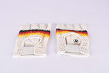 NOS German crochet cycling gloves in size medium from 1980s