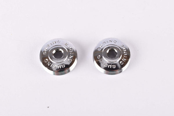 NOS Sugino chromed metal crank set dust caps
