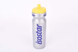 NOS set of 2 Isostar silver/yellow 1000ml water bottles