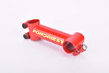 NOS Fondriest labled red ITM "Eclypse" 1" ahead stem in size 100mm with 25.4mm bar clamp size