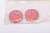NOS Allintex Aluminium red anodized light weight tuning crank set dust cap set