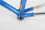 Blue Chesini frame  in 61.5 cm (c-t) / 60 cm (c-c), with Columbus tubing