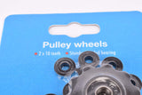 ELVEDES jockey wheels P5, set 2x10 teeth incl. Spacer, for Shimano, Campagnolo, Sram