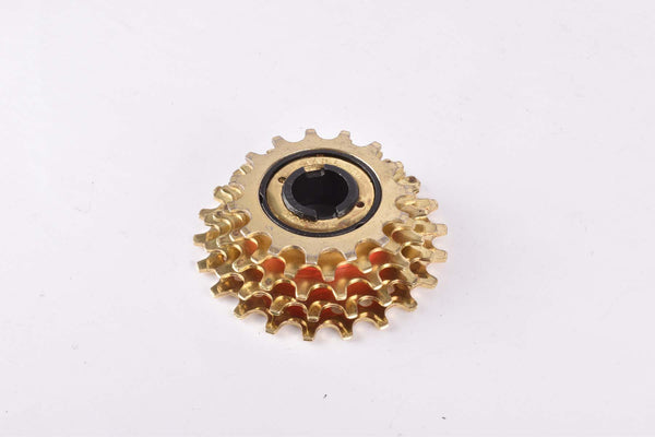 NOS Maillard 700 Course Or 5-speed golden Freewheel with 15-22 teeth and english thread from 1982