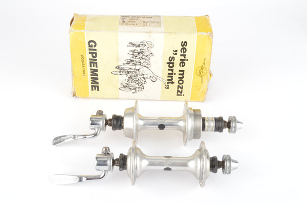 NOS/NIB Gipiemme Sprint #700160 Low Flange Hub Set with 36 holes and italian thread from the 1980s