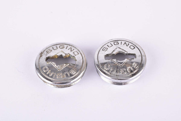 Silver Sugino plastic crank set dust caps
