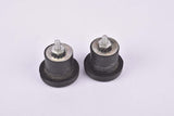 Black Velox screw on handlebar end plugs from the 1970s/80s