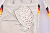 NOS German crochet cycling gloves in size medium from 1980s