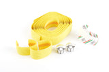 NEW 3ttt yellow cork handlebar tape with silver end plugs from the 1980s NOS