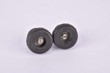 Black Velox screw on handlebar end plugs from the 1970s/80s