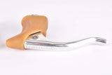 Campagnolo (Nuovo) Record #2030 polished brake lever set with brown replacement hoods from the 1960s - 80s