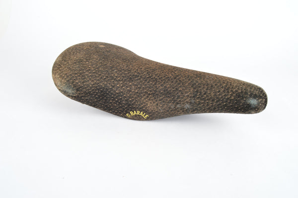 G. Barale Leather Saddle with Vittoria Tube clamp from 1980s