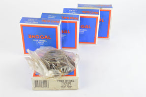 NOS 5 Bhogal 7-speed Freewheels with 14-28 teeth from the 1980s NIB