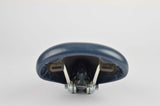 NEW Touring vinyl Saddle in dark blue with seatpost clamp from 1985 NOS