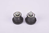Black Velox screw on handlebar end plugs from the 1970s/80s