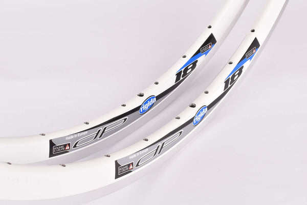 Ryde / Rigida DP 18 clincher Rimset (2 rims) 700c/622mm with 36 holes, white