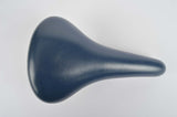 NEW Touring vinyl Saddle in dark blue with seatpost clamp from 1985 NOS