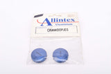 NOS Allintex Aluminium blue anodized light weight tuning crank set dust cap set