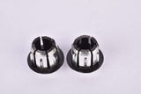 Silver Cinelli winged logo handlebar end plugs