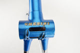 Blue Chesini frame  in 61.5 cm (c-t) / 60 cm (c-c), with Columbus tubing
