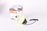NOS/NIB Union Fahrrad-Scheinwerfer #8830 front Headlamp with neon yellow/green casing from the 1970s - 1980s