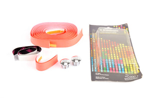 NEW 3ttt pink handlebar tape with silver end plugs from the 1990s NOS/NIB