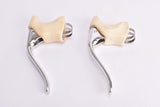 NOS Chang-Star non-aero Brake Levers with anatomic white hoods (Modolo Copy) from the 1980s