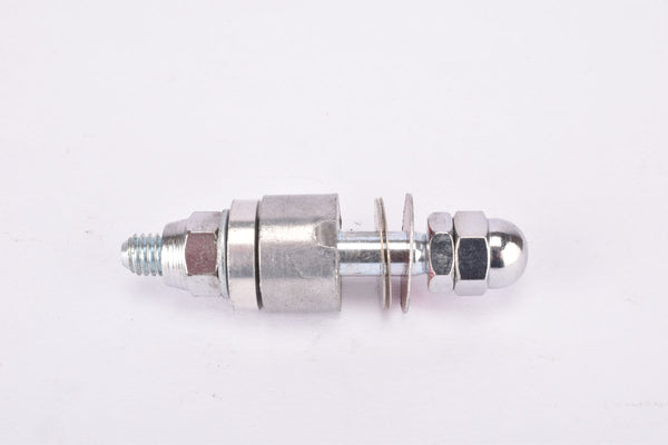 NOS Weinmann #201-W (old) complete rear pivot bolt axle for Pletscher plate in 2" / 51mm length with chrome plated parts from the 1970s