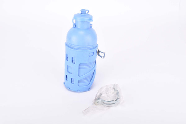 NOS REG Atox #313 and #231 blue water bottle and bottle cage from the 1950s - 1960s