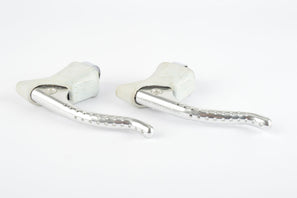 NOS Campagnolo Super Record Brake Lever Set #4062 with white shieldlogo hoods from the 1980s
