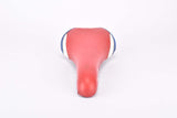 Red White and Blue Selle Italia XO Saddle from the 1990s - 2000s