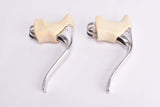 NOS Chang-Star non-aero Brake Levers with anatomic white hoods (Modolo Copy) from the 1980s