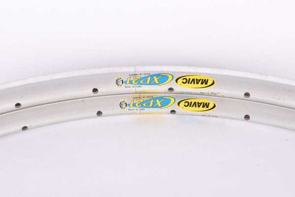 NOS Mavic CXP 21 clincher rimset (2rims) 700c/622mm with 32 holes from the 1990s, silver