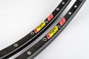 NEW Rigida 15/21 black anodized clincher Rims 700c/622mm with 36 holes from the 1990s NOS