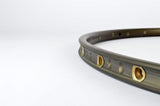 NEW Nisi dark anodized tubular single Rim 650C/571mm with 32 holes from the 1980s NOS