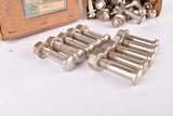 NOS Set of 10 Vintage Brevillier-Urban Vienna (Bundu) Nickel plated Clamp Bolts #363 for Stem or Seat Post