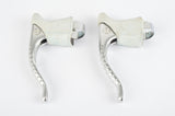 NOS Campagnolo Super Record Brake Lever Set #4062 with white shieldlogo hoods from the 1980s