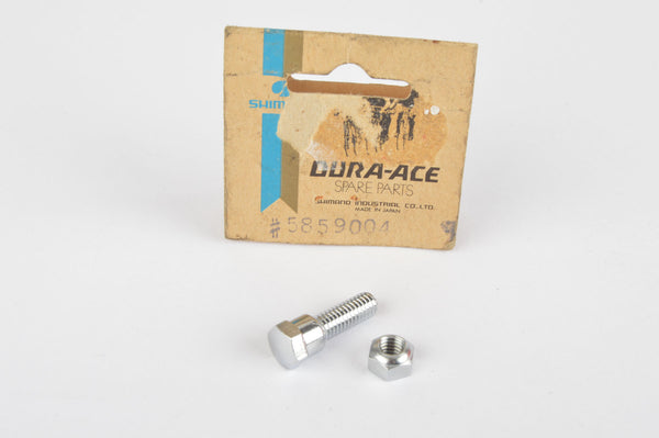 NOS/NIB Shimano First Generation Dura Ace Front Derailleur Clamp Bolt and Nut, from 1973