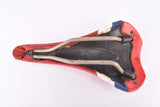 Red White and Blue Selle Italia XO Saddle from the 1990s - 2000s